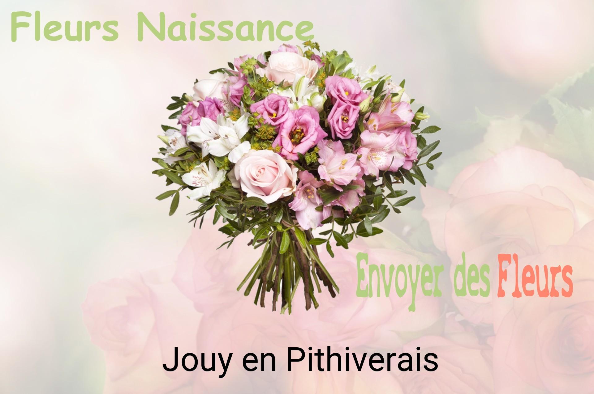 Bouquet de fleurs de naissance livré à Jouy-en-Pithiverais